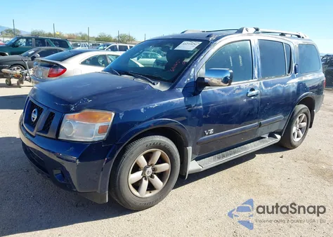 2008 Nissan Armada Se from USA, damaged, VIN 5N1AA08D88N610165